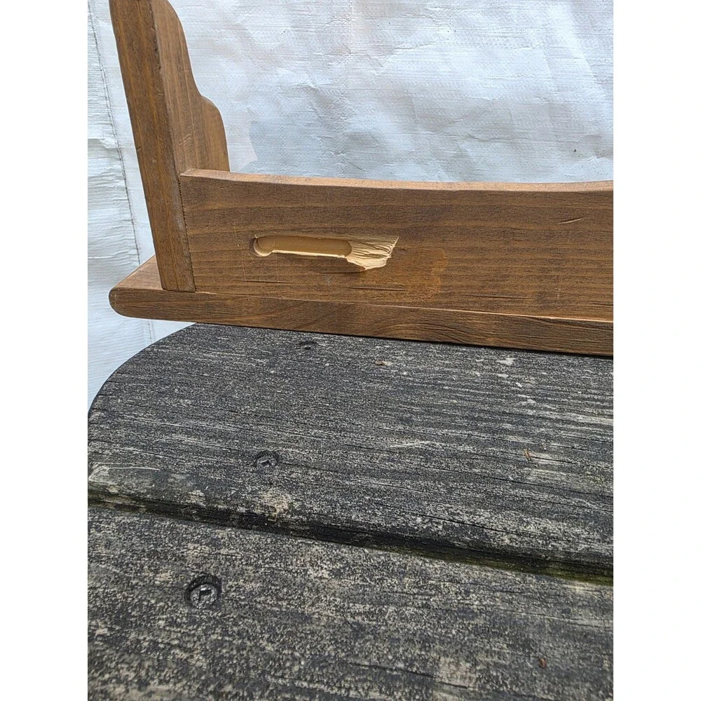 Vintage Country Pine Wooden Wall Shelf 30